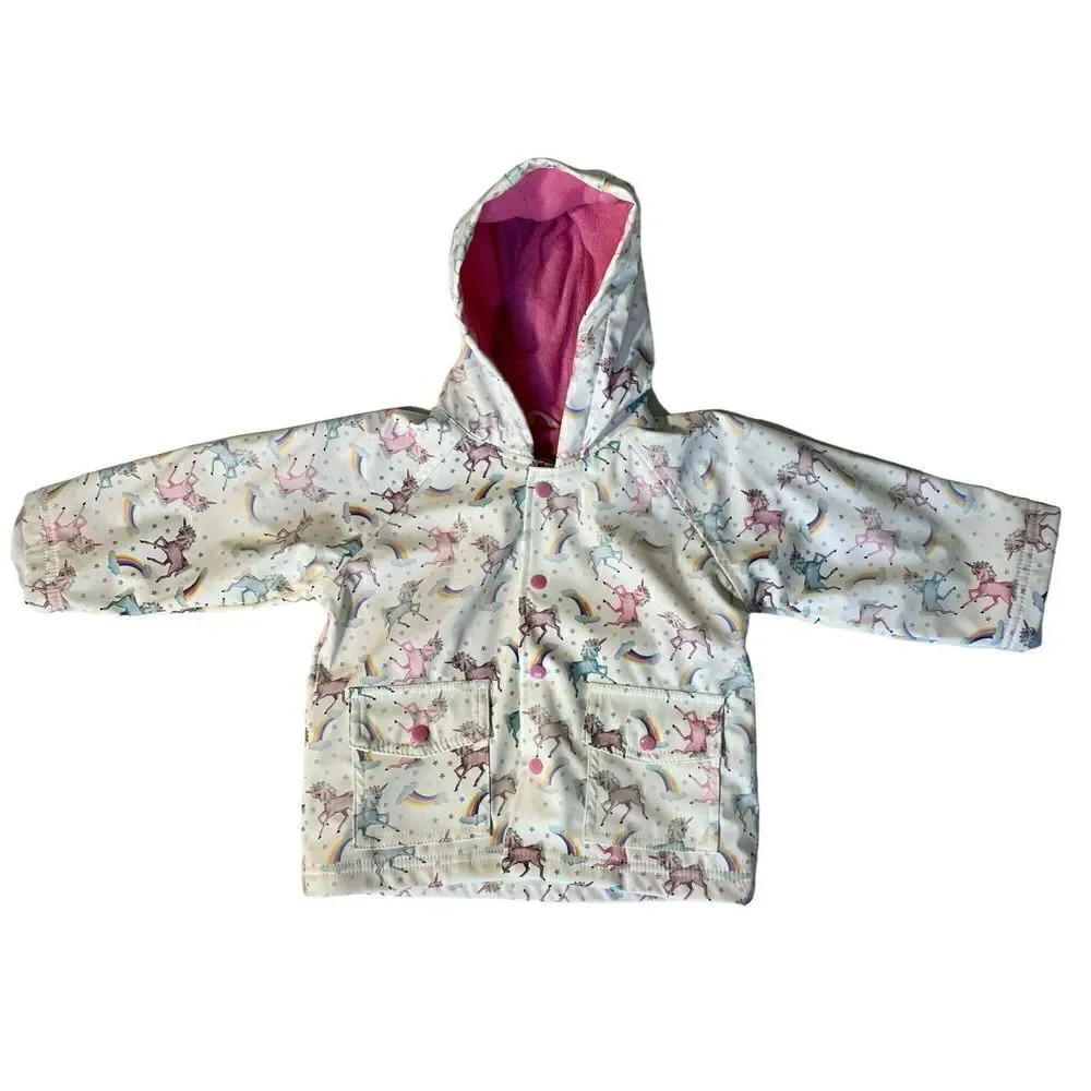 Toddler Girl’s Unicorn Raincoat
